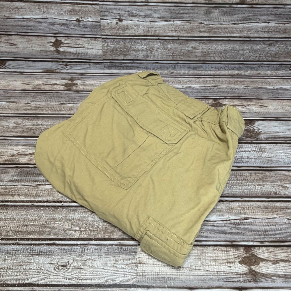 Duluth Trading Co Cargo Shorts Mens 3XL Brown Nylon Fire‎ Hose Elastic Waist